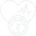 line icon of heart symbolising hypertension