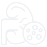 Line icon of kidney stones