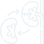 line icon of kidney transplant