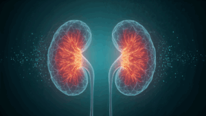 illustration of kidneys with slowing decline